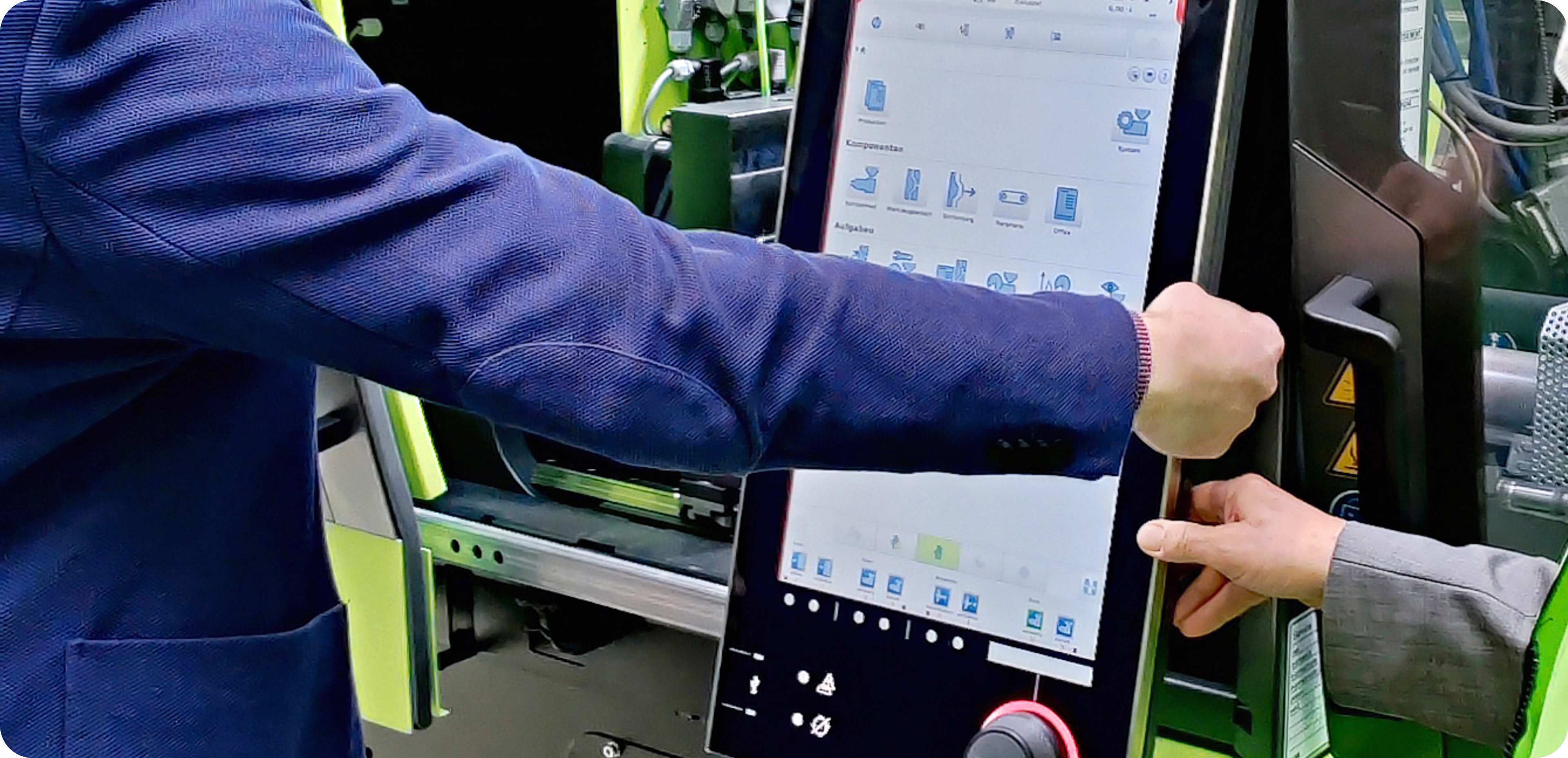ENGEL touchscreen with rotary control | industrial & product design Vienna