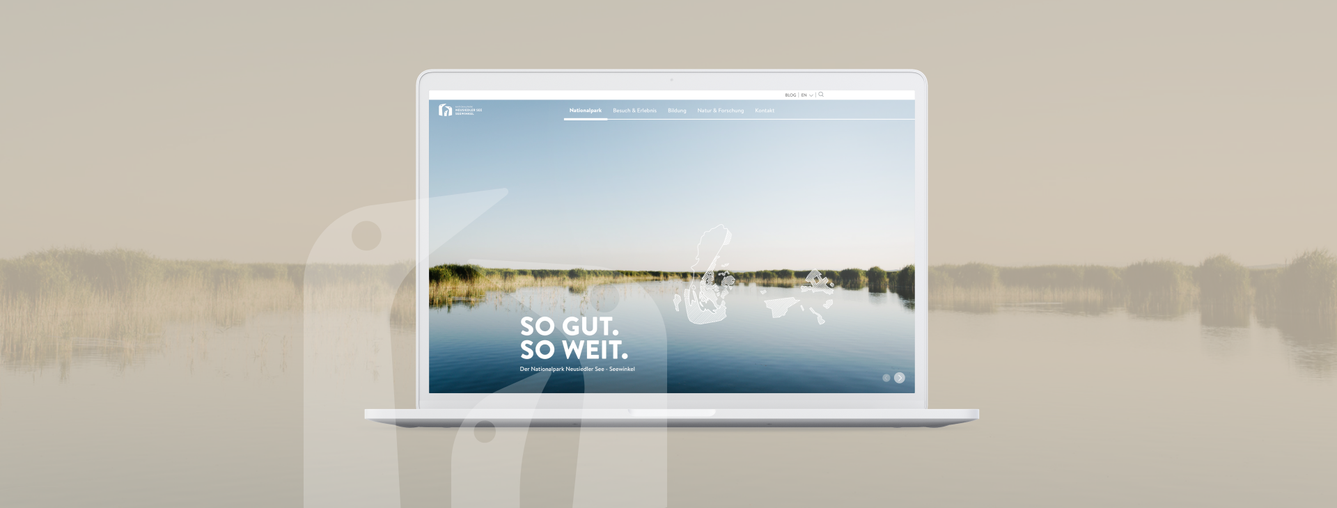 Nationalpark Neusiedlersee Seewinkel Website startpage