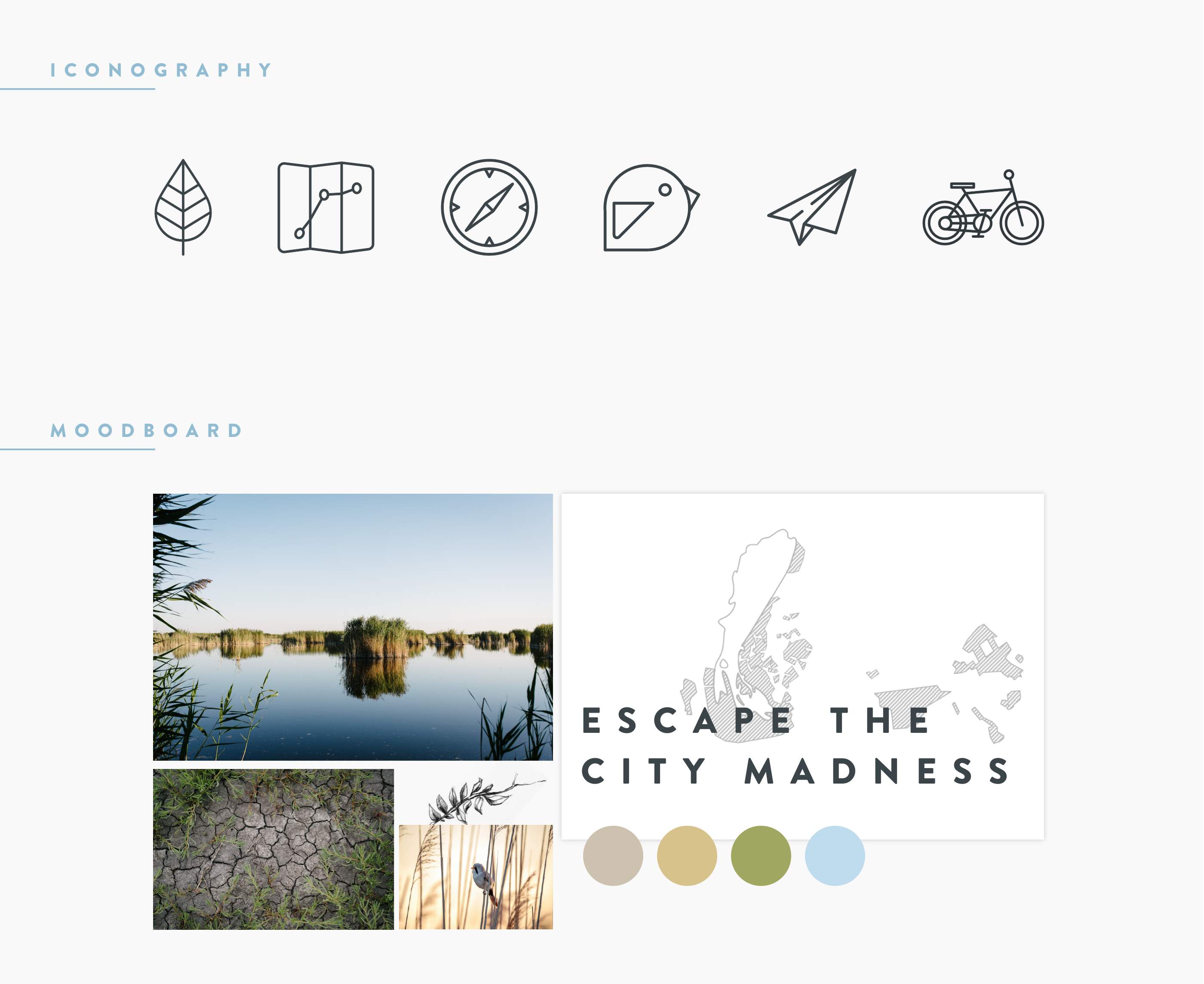 Nationalpark Neusiedlersee - Seewinkel iconography and moodboards