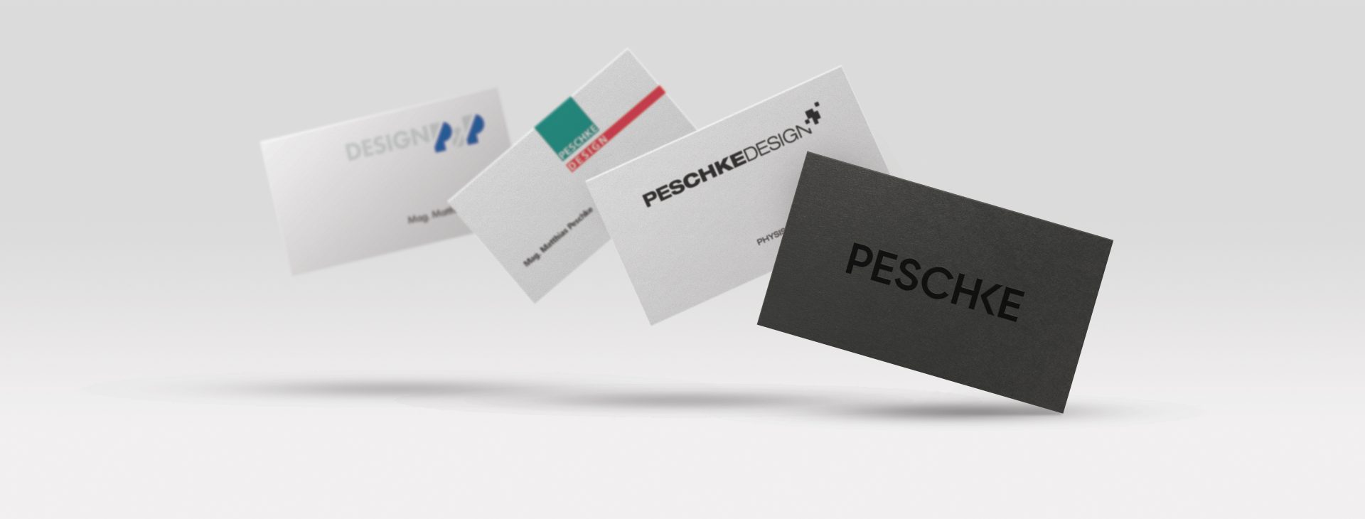 Peschke business card evolution over time