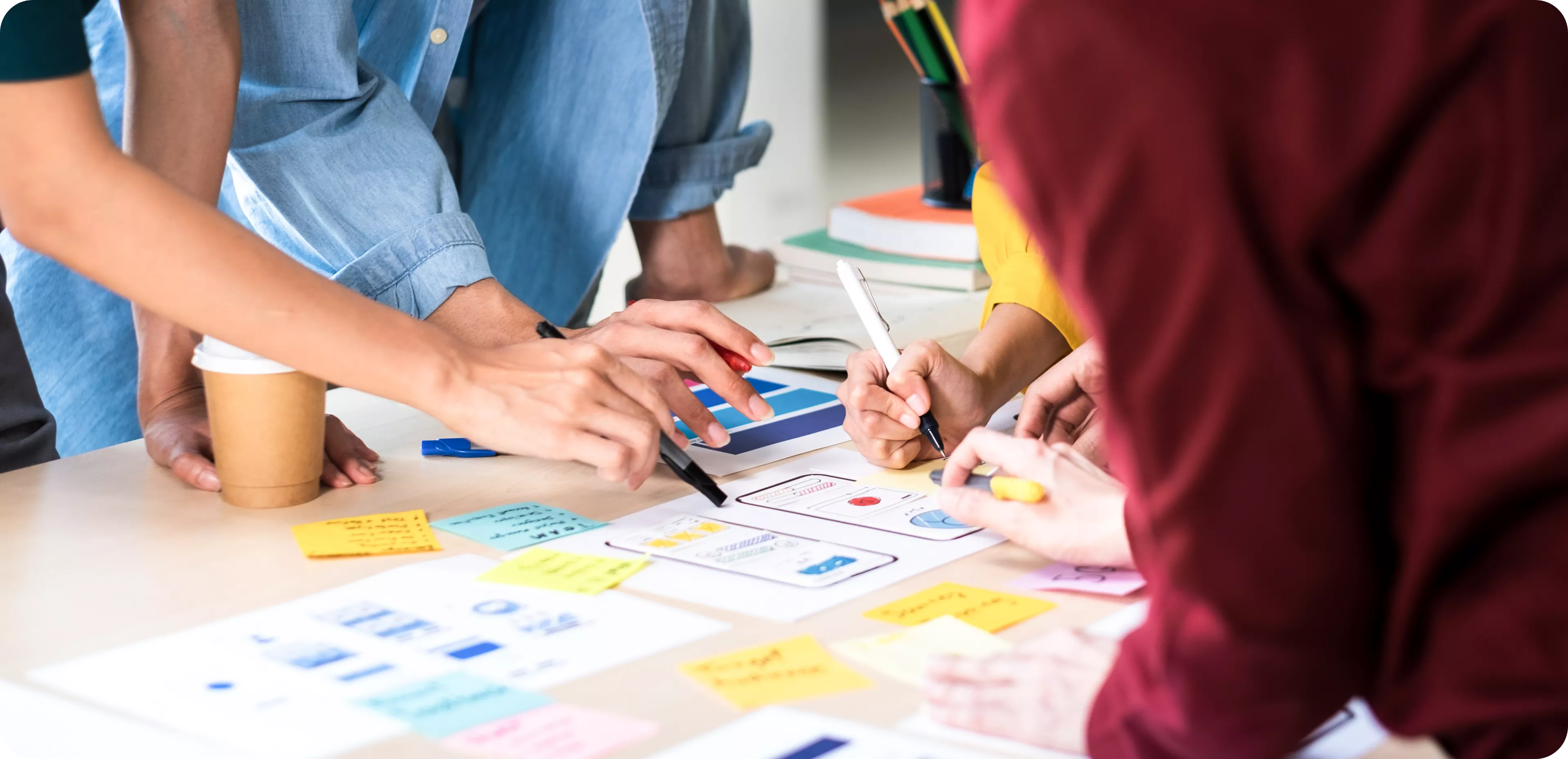 group analysis of wireframes | service design Vienna