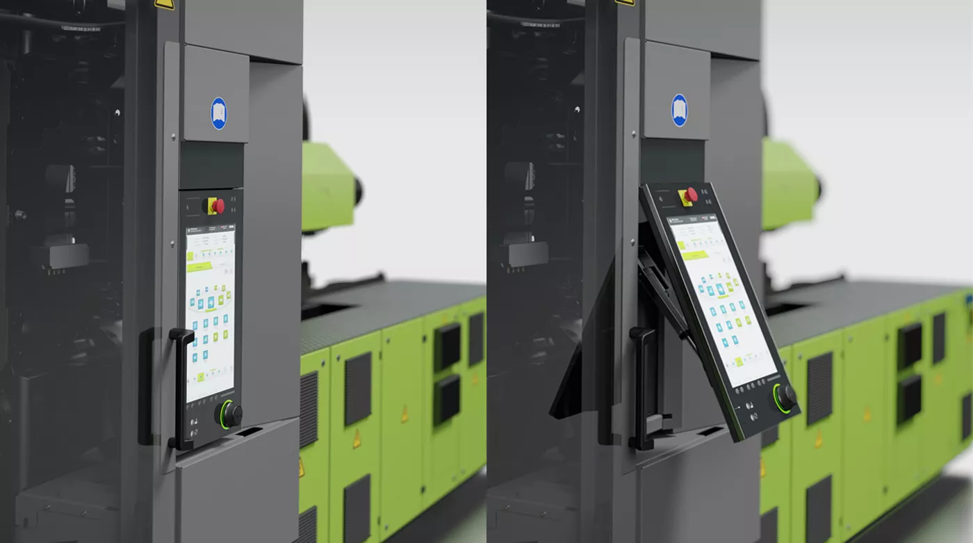 ENGEL CC300 side view of touchscreen control