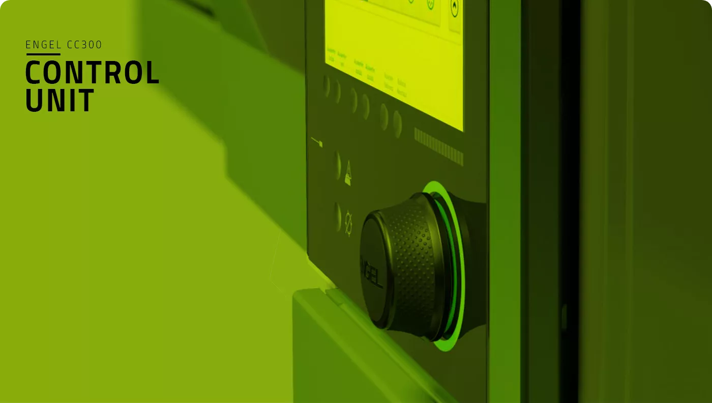 ENGEL CC300 machine control close up