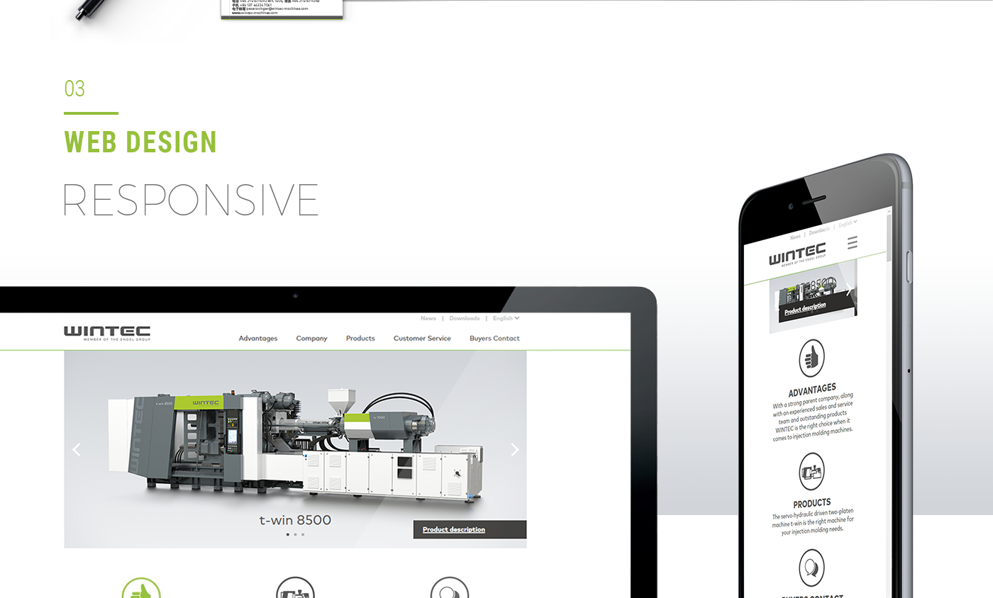 Wintec Responsive Webdesign neuer Markenauftritt | Produktdesign Wien