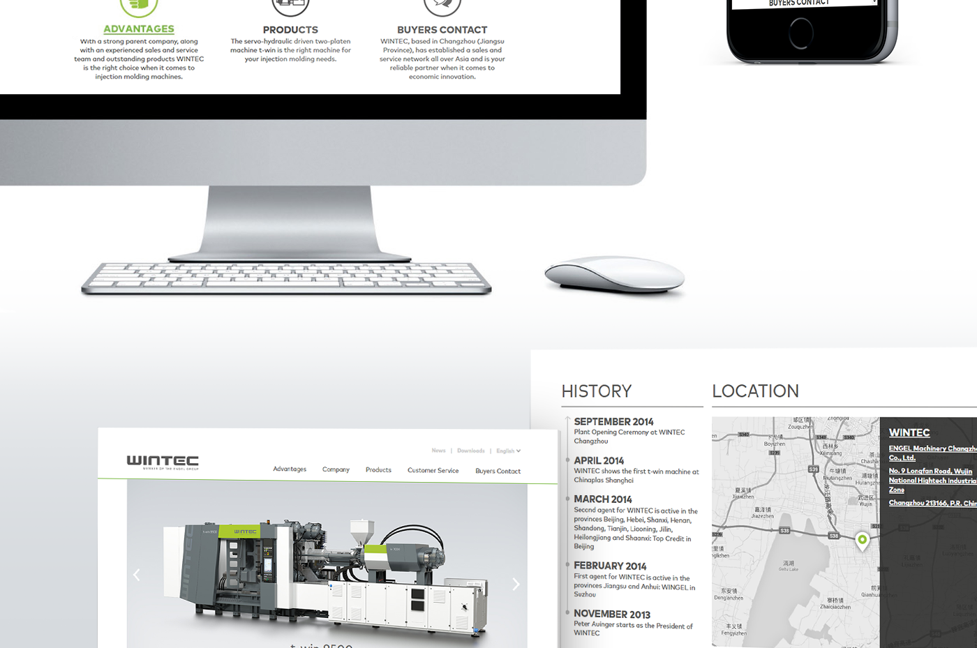 Wintec new brand identity responsive web design | product design Vienna