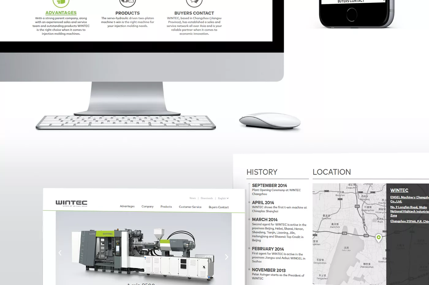 Wintec new brand identity responsive web design | product design Vienna