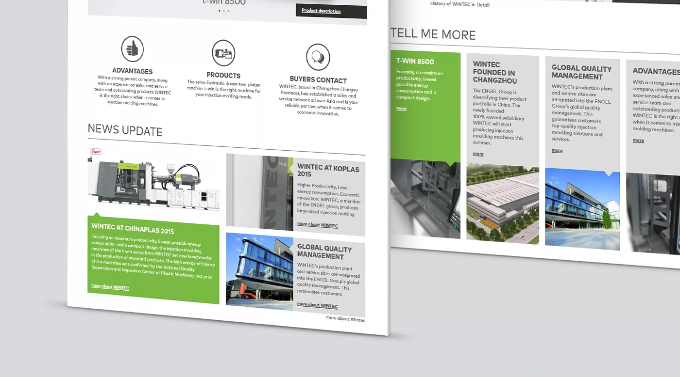 Wintec new brand identity responsive web design | product design Vienna