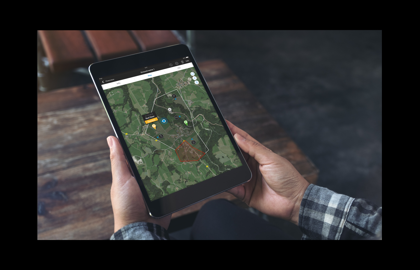 ZEISS Hunting App Jagdgründe auf Tablet