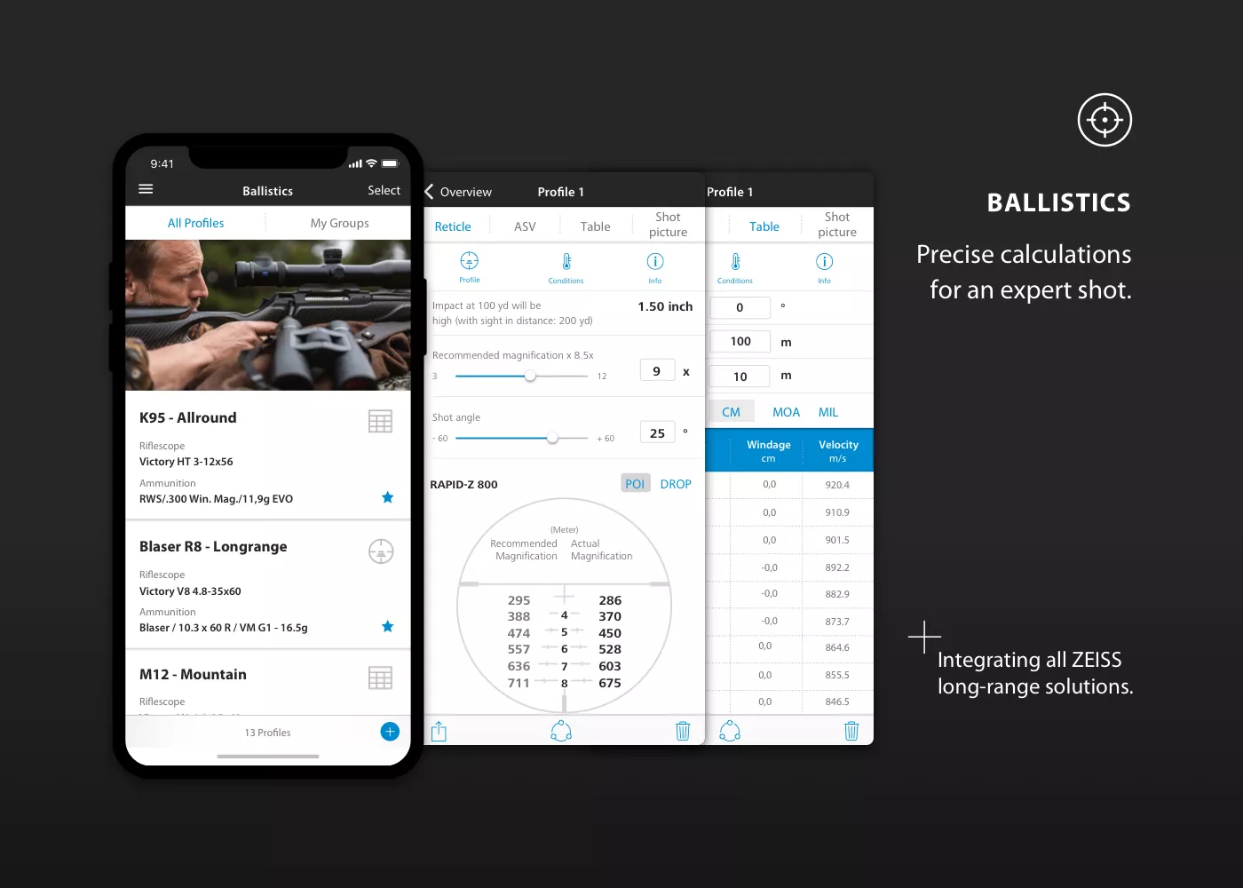 ZEISS Hunting App Ballistik
