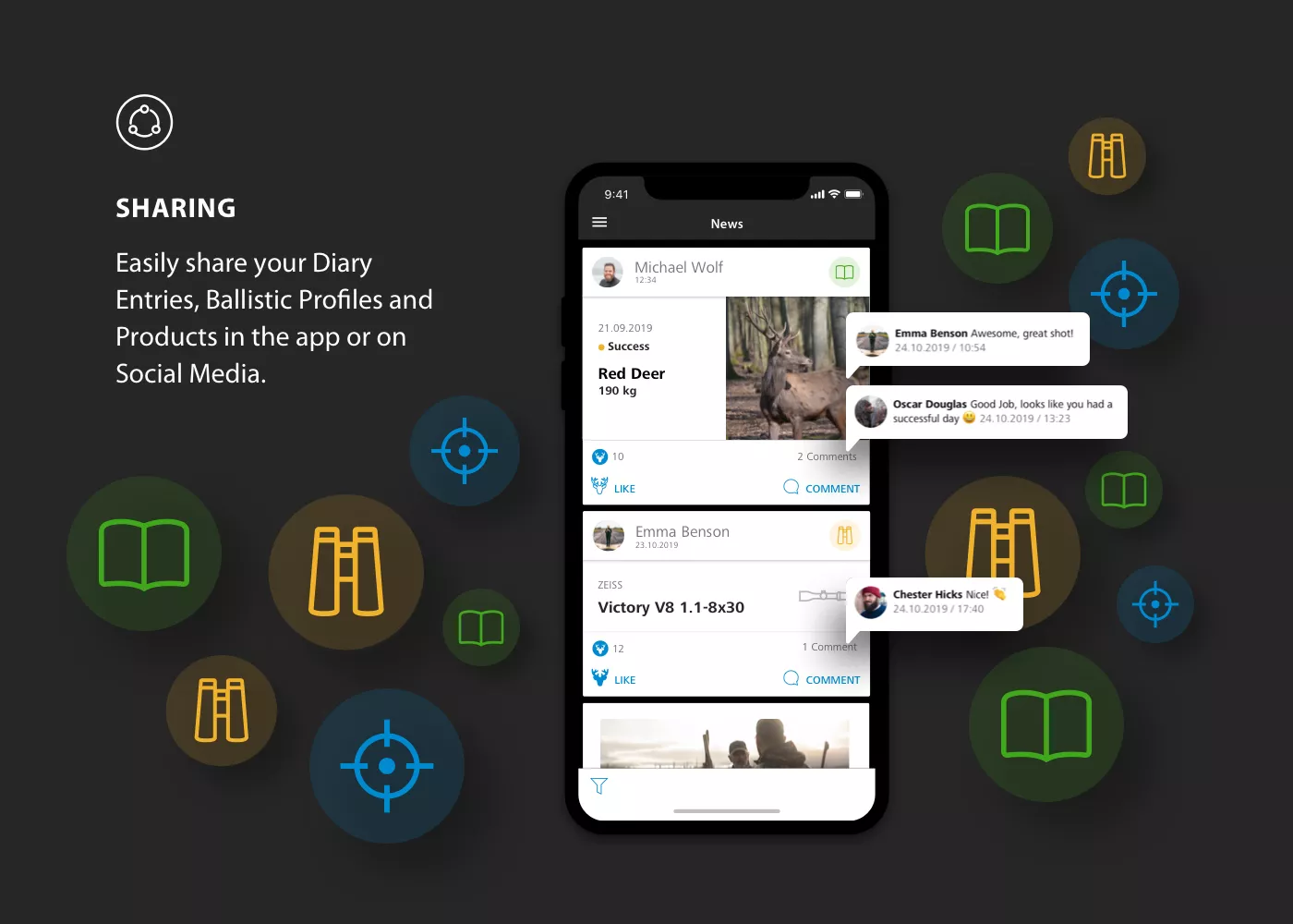 ZEISS Hunting App Sharing