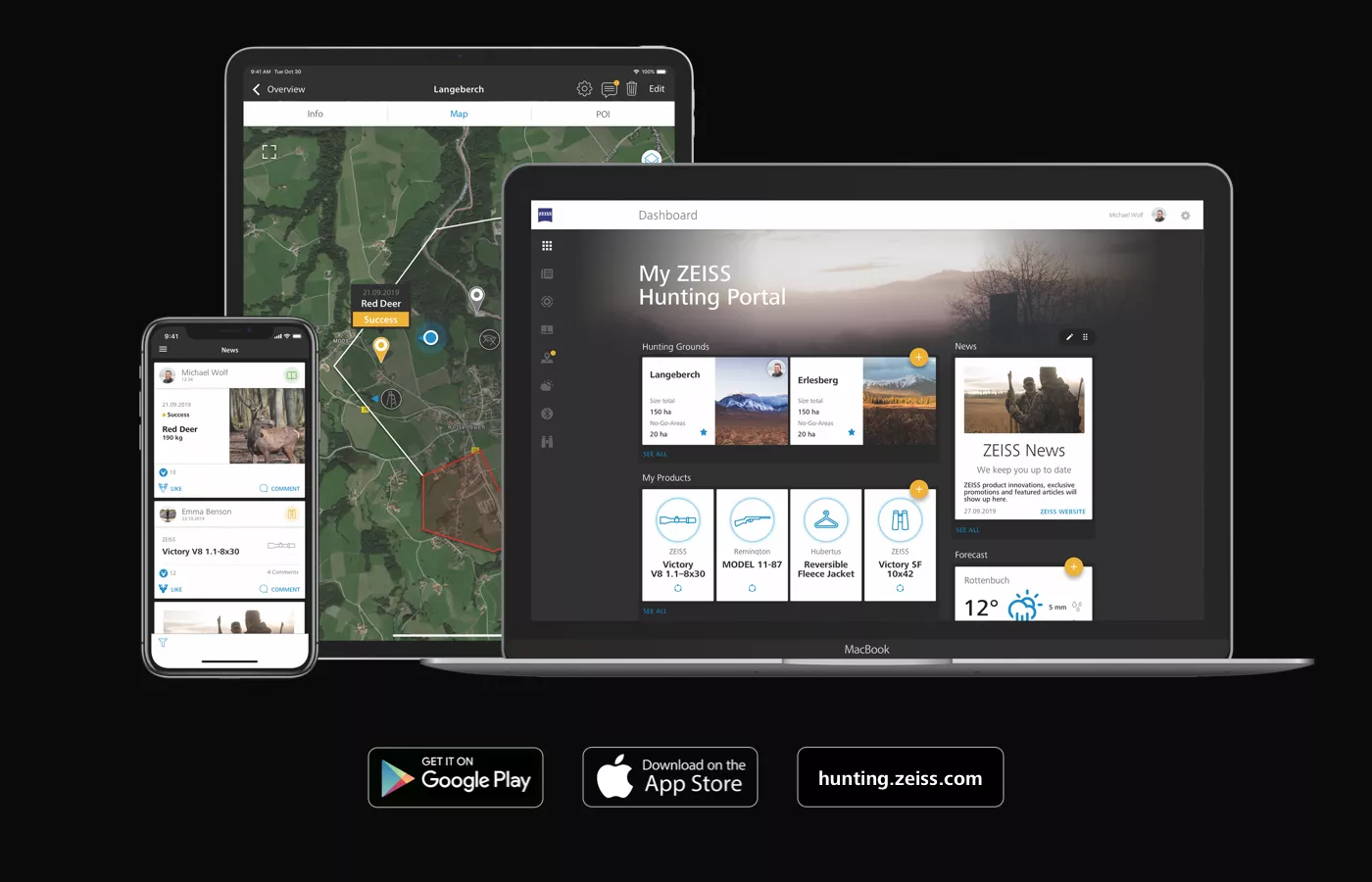 ZEISS Hunting App kompatible Geräte