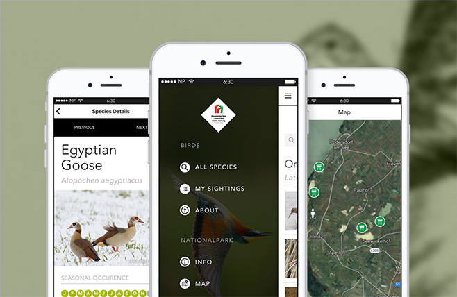 Nationalpark Birding App Project Teaser
