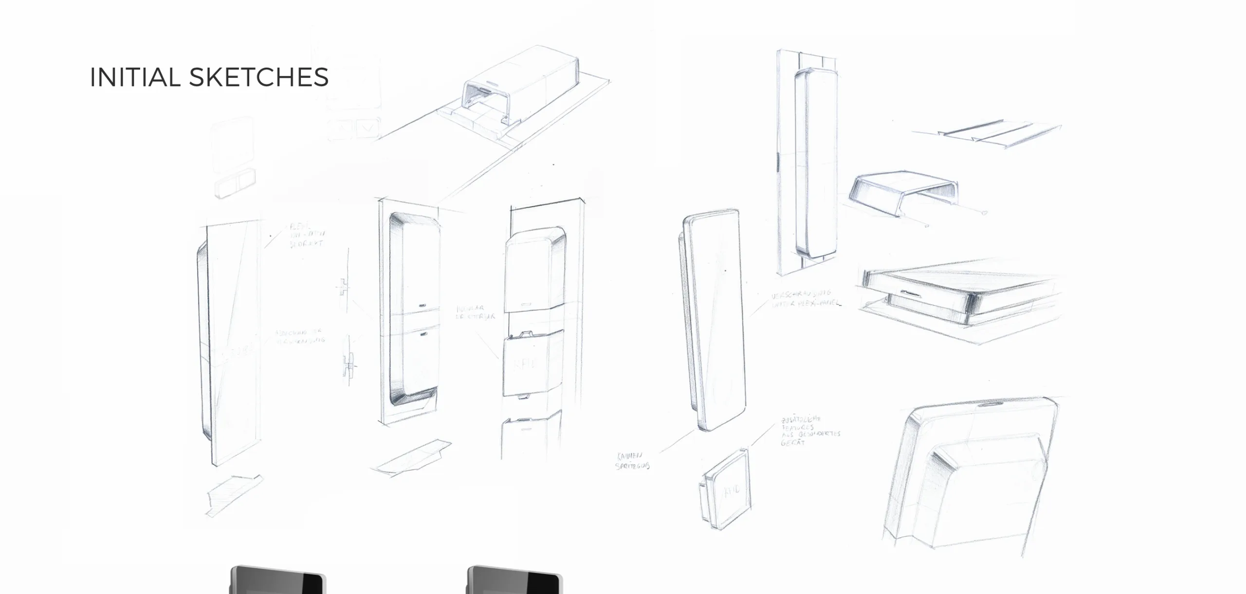 UI design sketches for Weigl VITMAX homelifts | Vienna