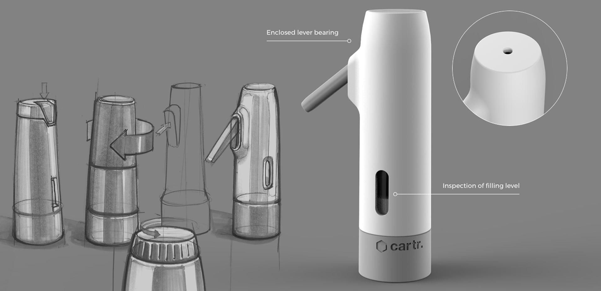CLIC salt shaker | minimalist poduct design | Produktdesign-Trends Wien