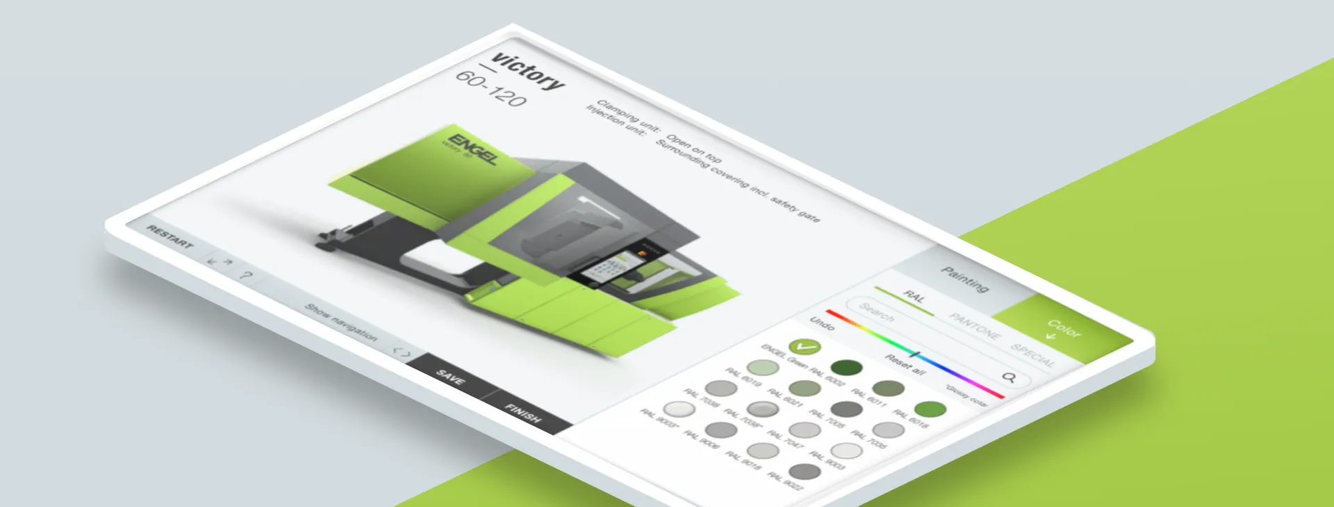 ENGEL Painting Configurator - Header Image