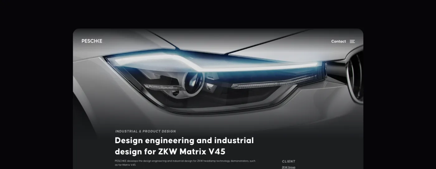PESCHKE Project Layout Header Area