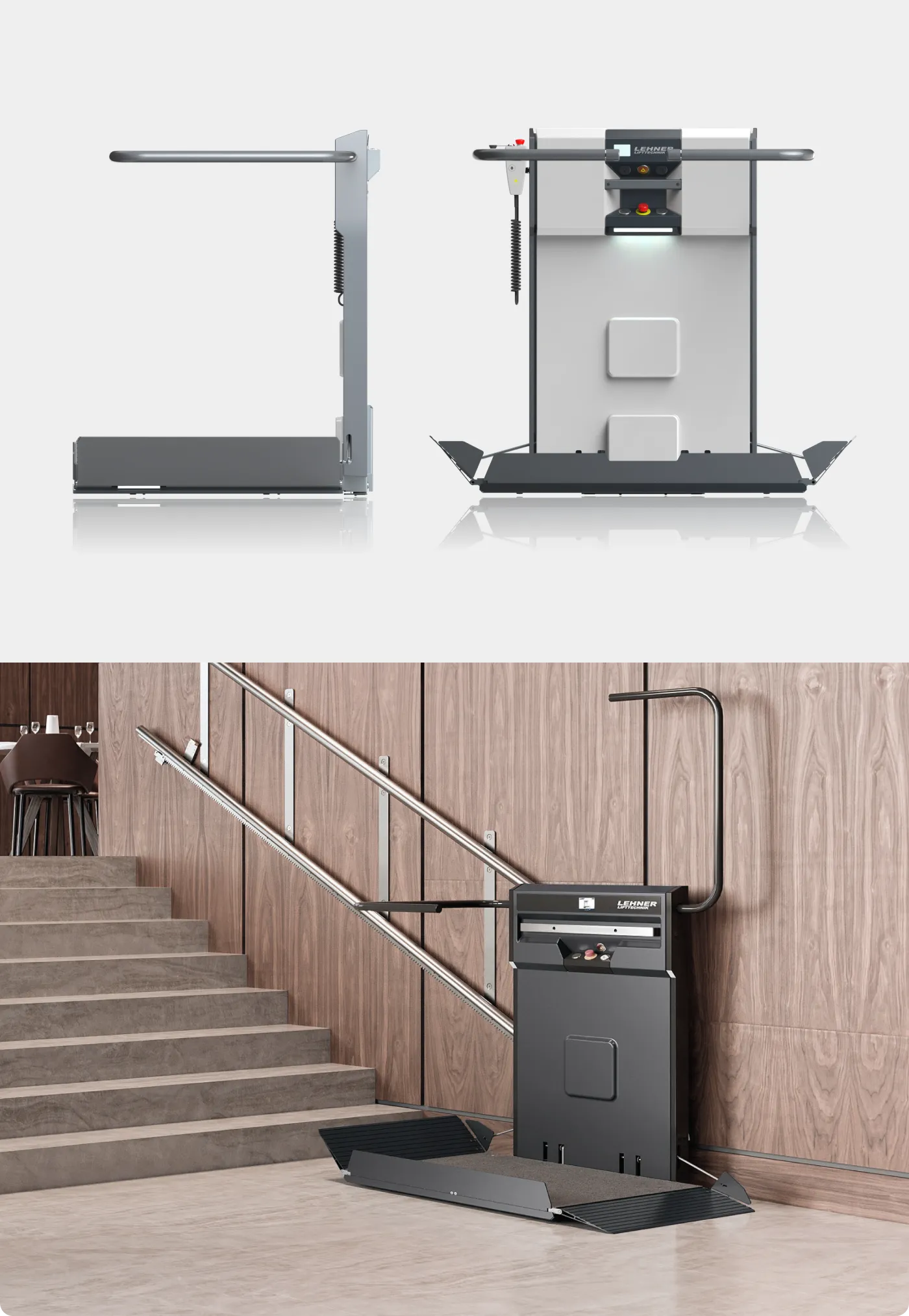 finale 3D Produkt-Renderings, Aufriss und Seitenriss, Produktfoto