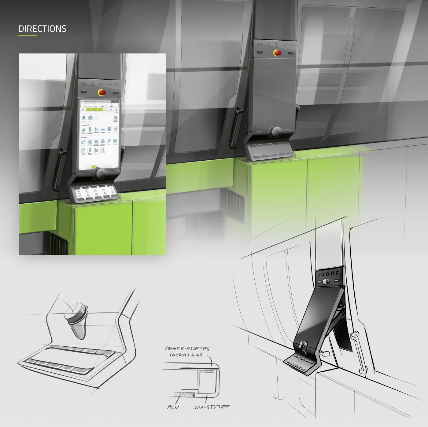 Designrichtungen für die CC300 plus