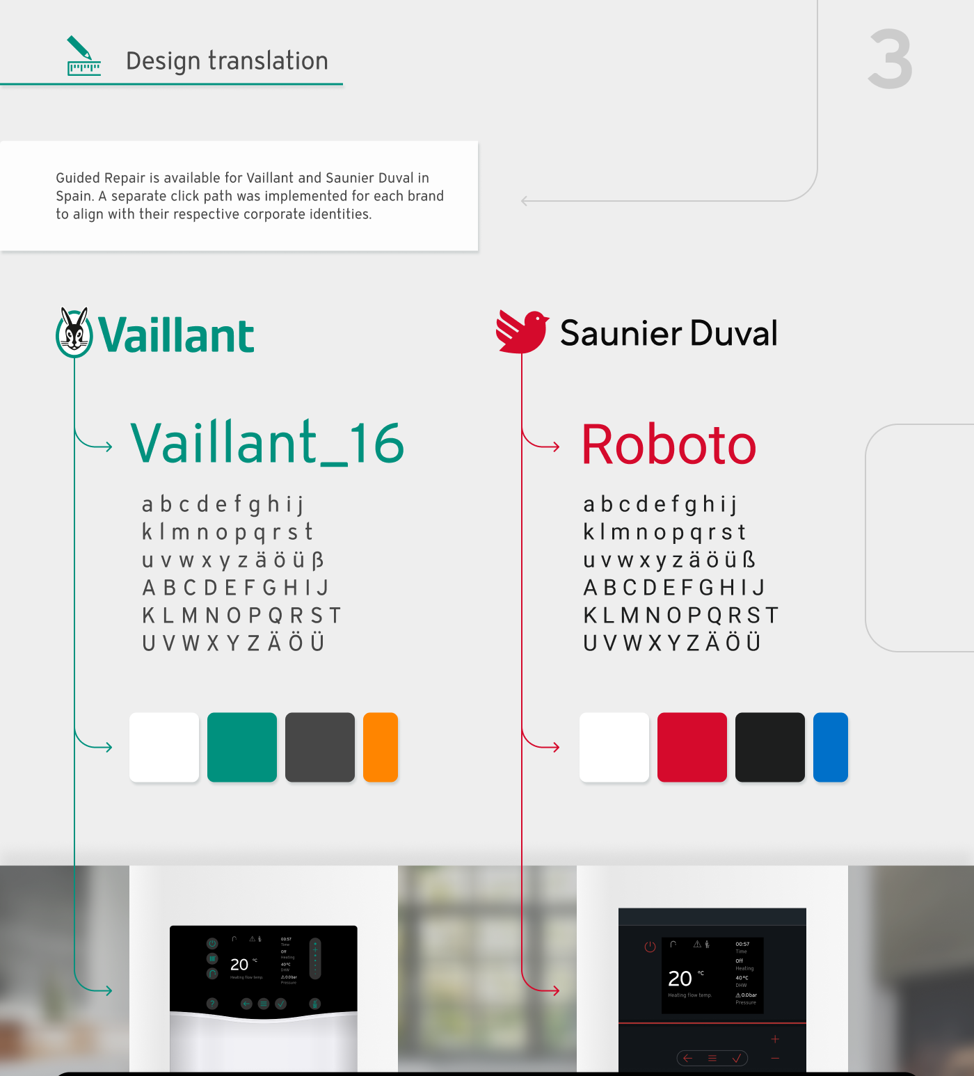 Digitaler Assistent Vaillant Guided Repair: Corporate Design