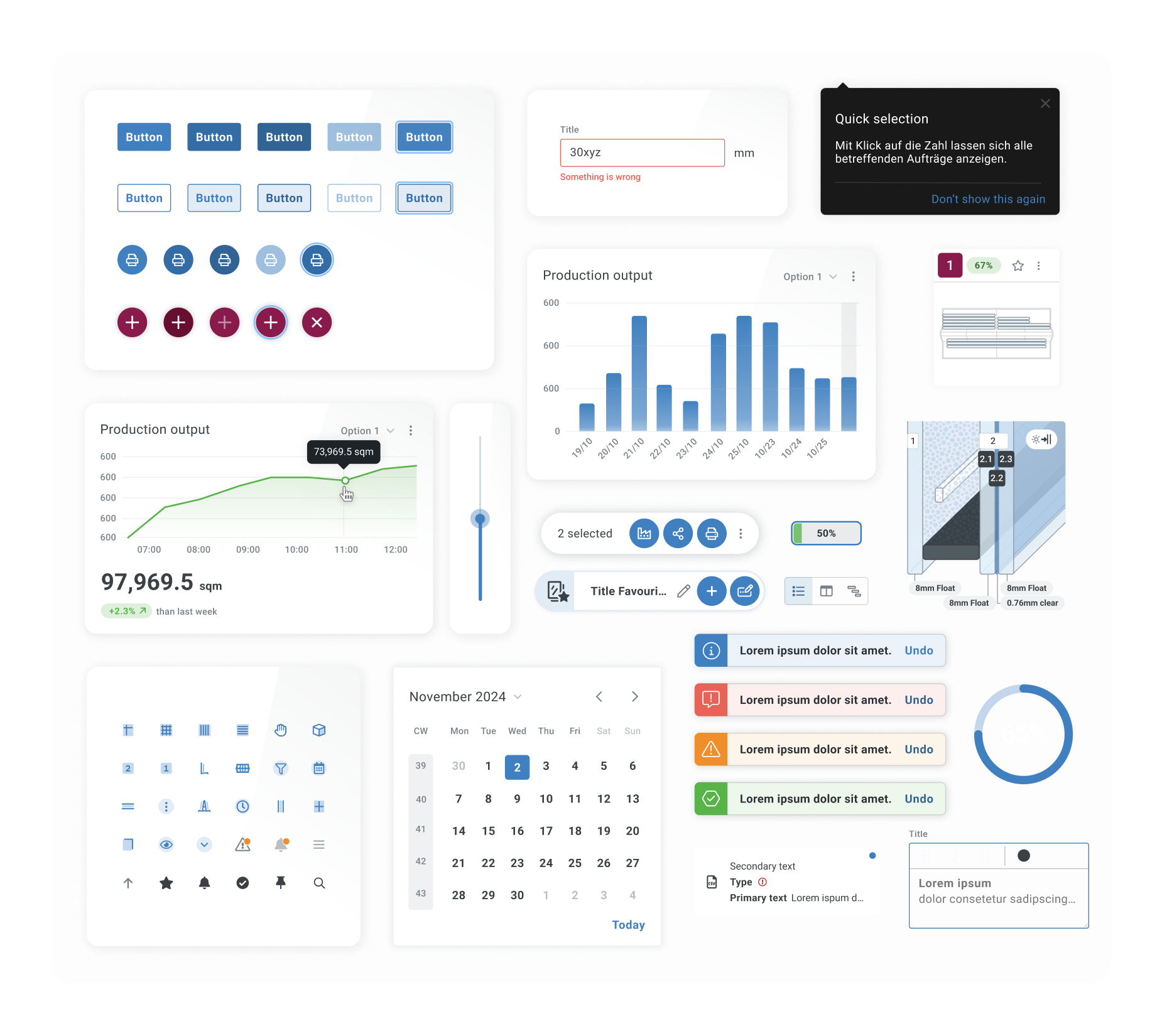 Designsystem eines UI Designs