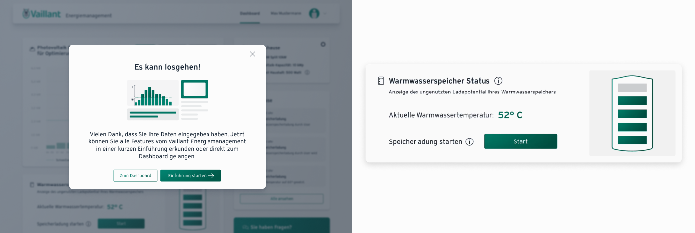 Überblick über Funktionen von Vaillant Energiemanagement