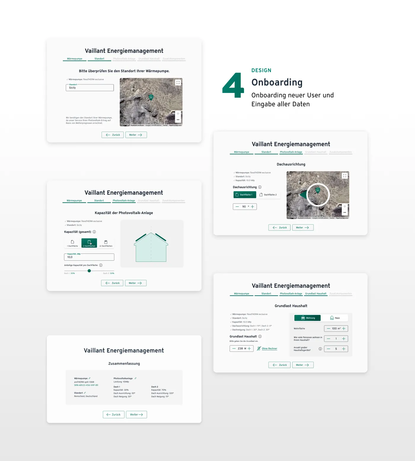 Onboarding von Wärmepumpen für Vaillant Energiemanagement