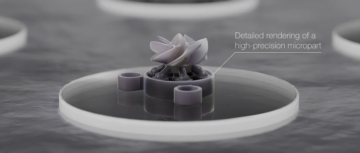 3D Rendering eines Microparts