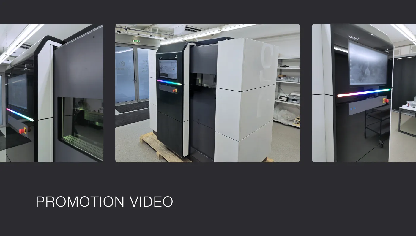 NanoPro Drucker auf Förderpalette