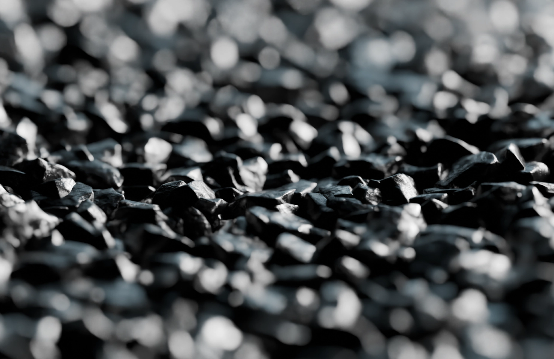 Nahaufnahme kiesähnlicher Metallstückchen